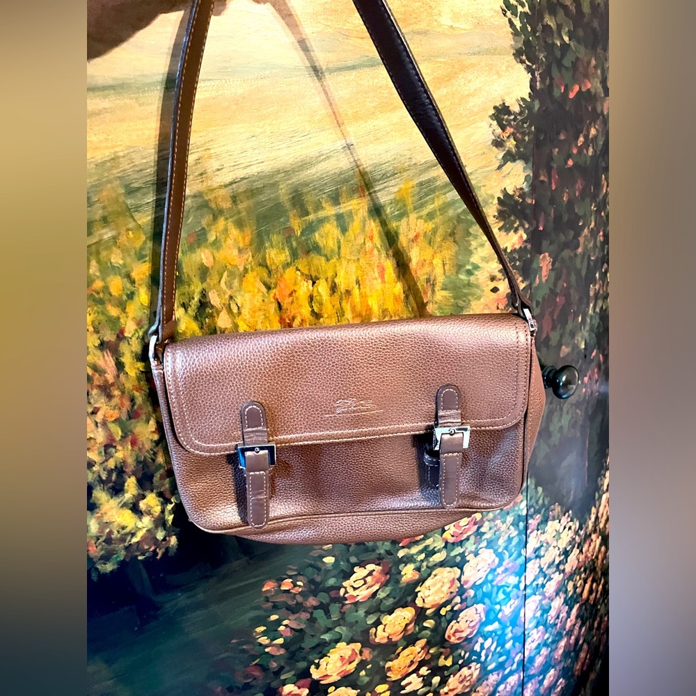 Longchamp Le Pliage Club Leather Messenger Bag. NWNT